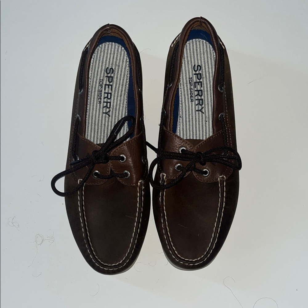 Sperry Men's Dark Brown Boat Shoes 10M